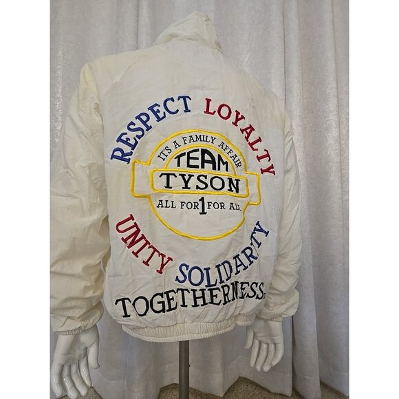 Retro 80s Mike Tyson Boxing VINTAGE Track Jogging DEADSTOCK Zip Jacket Pant XL - Picture 3 of 13